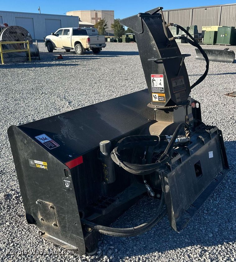 image for item IU9047 John Deere SB84H  skid steer snow blower