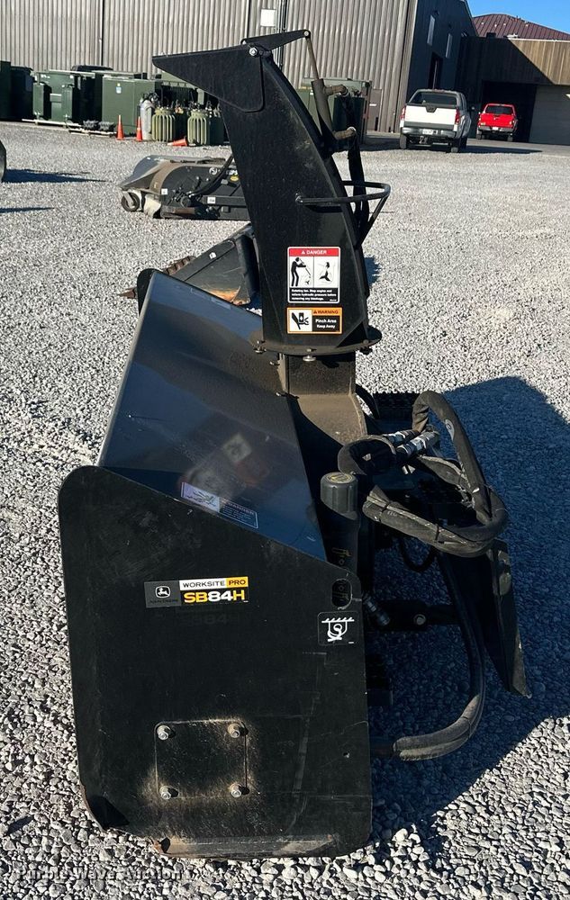 image for item IU9047 John Deere SB84H  skid steer snow blower