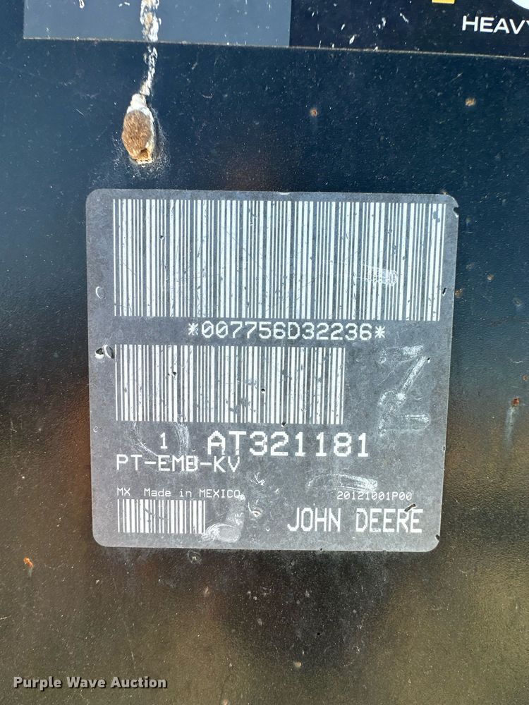 image for item IU9048 John Deere T84  skid steer bucket