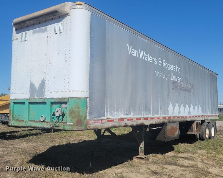 image for item JG9783 1990 Fruehauf FB8-F2-42  dry van trailer