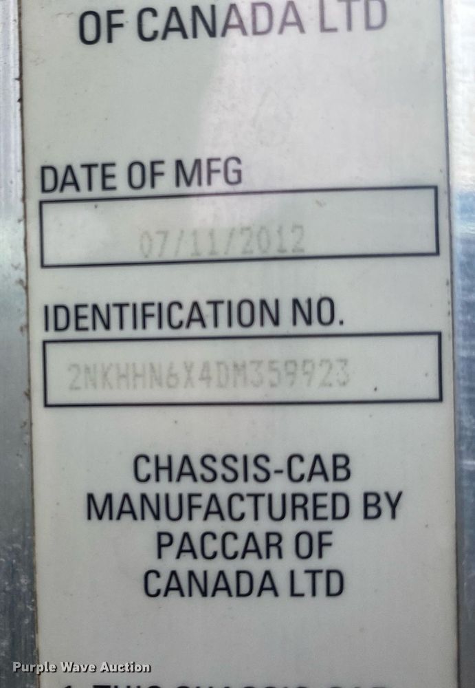 image for item KB9451 2013 Kenworth T370  utility / service truck