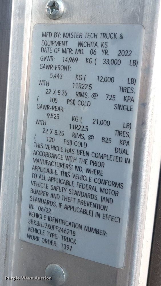 image for item KD9207 2023 Kenworth T440  crane truck