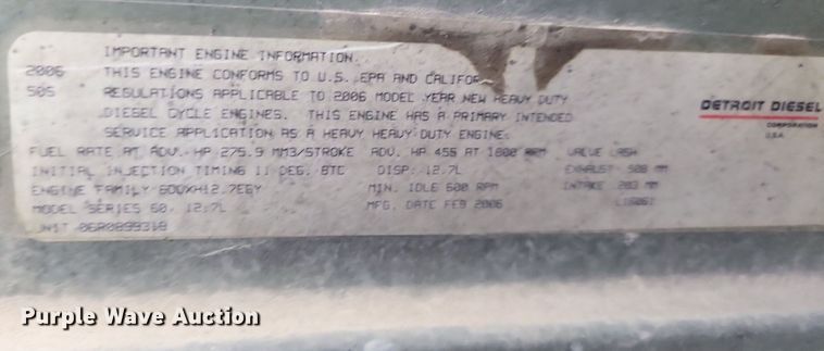 image for item KO9004 2007 Sterling A9500  semi truck