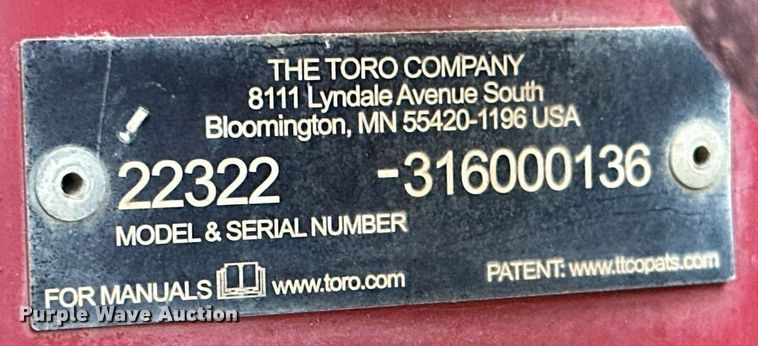 image for item KT9295 2016 Toro TX427 compact utility loader