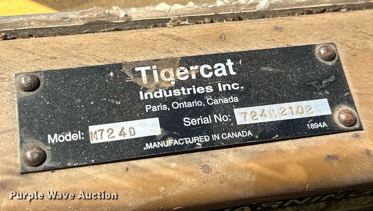 image for item KT9297 2003 Tigercat M724D  mulcher