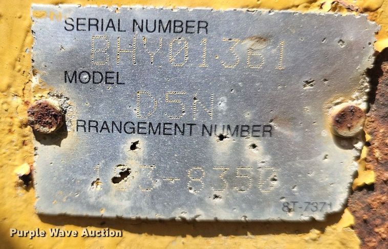 image for item LS9657 2006 Caterpillar D5N  dozer