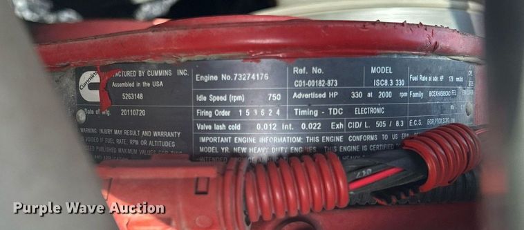 image for item LV9094 2012 Freightliner M2 Business Class  digger derrick truck