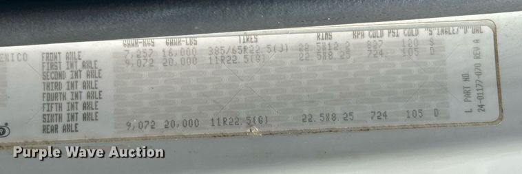 image for item LV9094 2012 Freightliner M2 Business Class  digger derrick truck