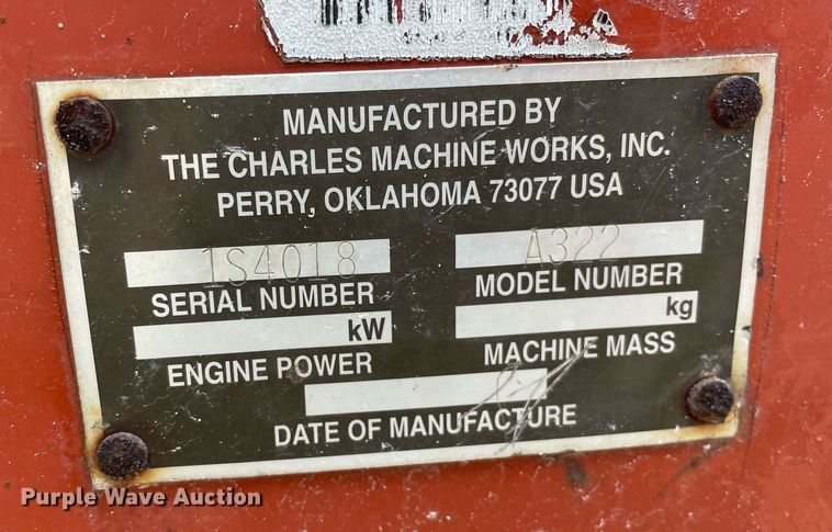 image for item LV9948 Ditch Witch A322  backhoe