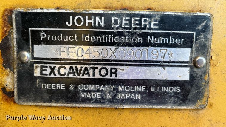 image for item MG9511 1998 John Deere 450LC  excavator