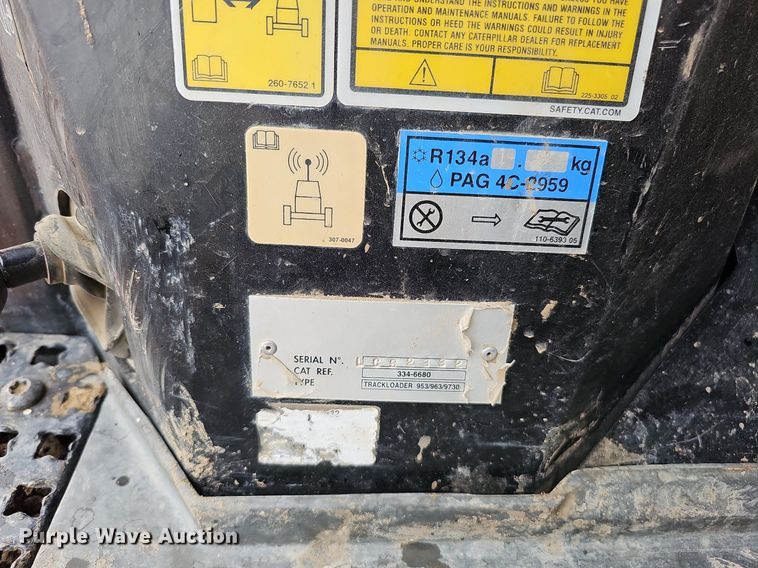 image for item MH9396 2015 Caterpillar 963D  track loader