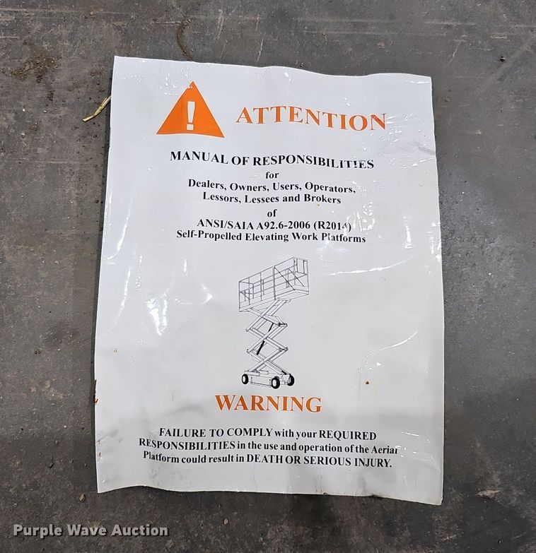 image for item MH9480 2014 Genie GR-20  vertical lift