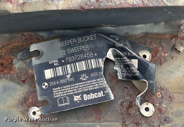 image for item MQ9482 Bobcat  skid steer sweeper