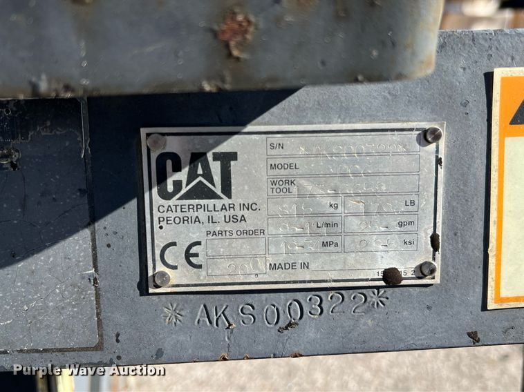 image for item NA9280 Caterpillar PC6 skid steer cold planer