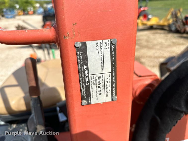image for item NA9555 2012 Ditch Witch RT45  trencher