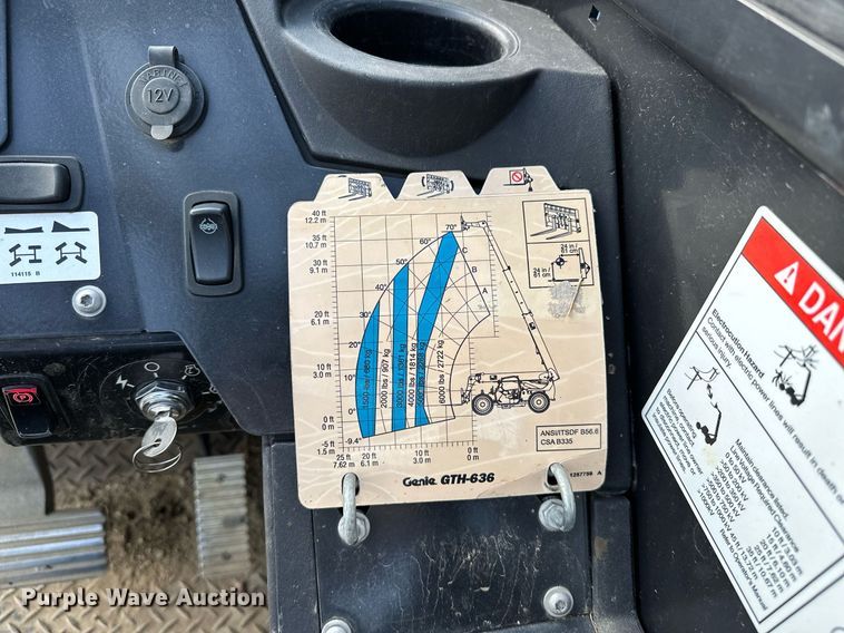 image for item NA9560 2020 Genie GTH-636  telehandler