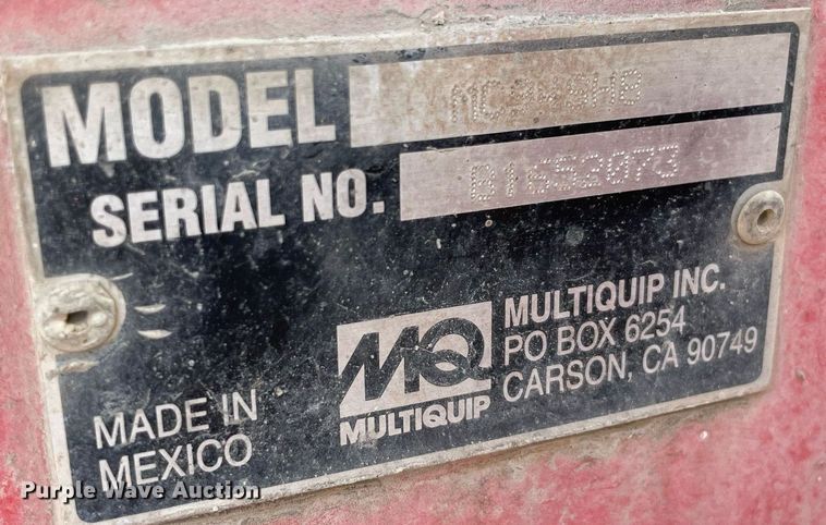 image for item NA9561 Multiquip MC94SHB  concrete mixer