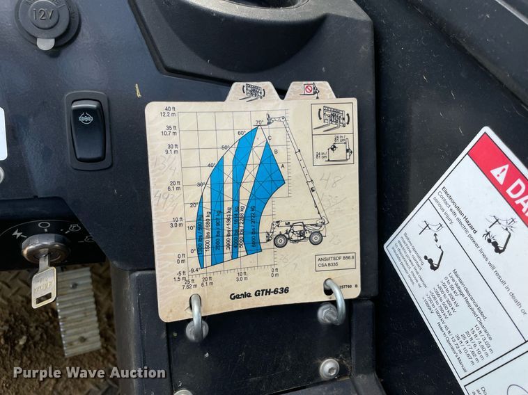 image for item NA9562 2018 Genie GTH-636  telehandler