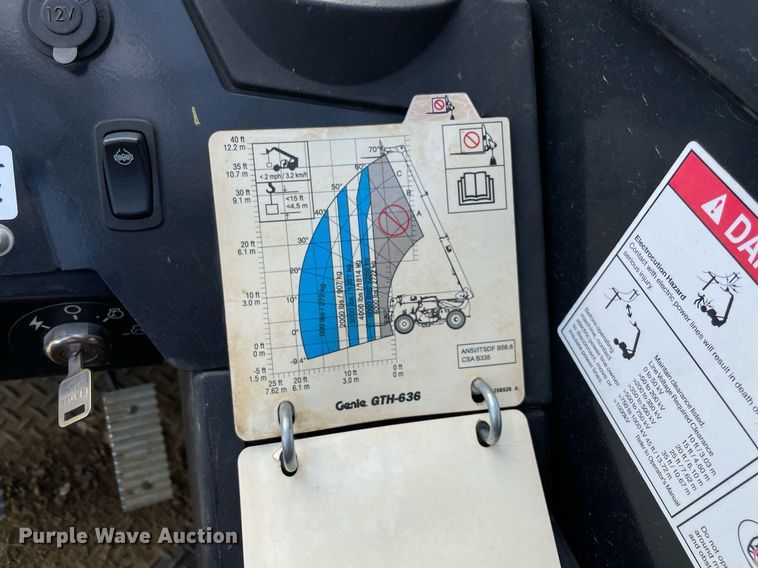 image for item NA9562 2018 Genie GTH-636  telehandler