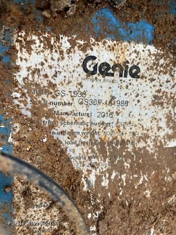 image for item NA9563 2016 Genie GS-1930  scissor lift
