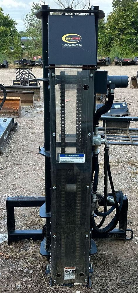 image for item NA9582 Quick Attach  skid steer post driver