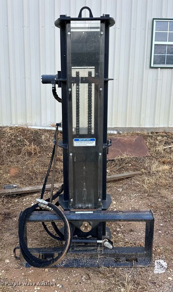 image for item NA9582 Quick Attach  skid steer post driver