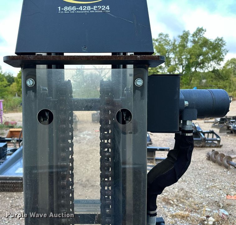 image for item NA9582 Quick Attach  skid steer post driver