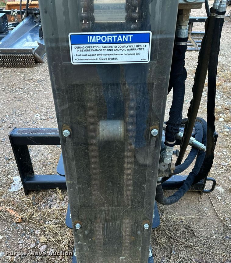 image for item NA9582 Quick Attach  skid steer post driver