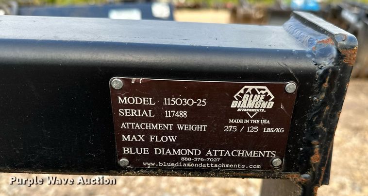 image for item NA9583 Blue Diamond  compact skid steer land leveler