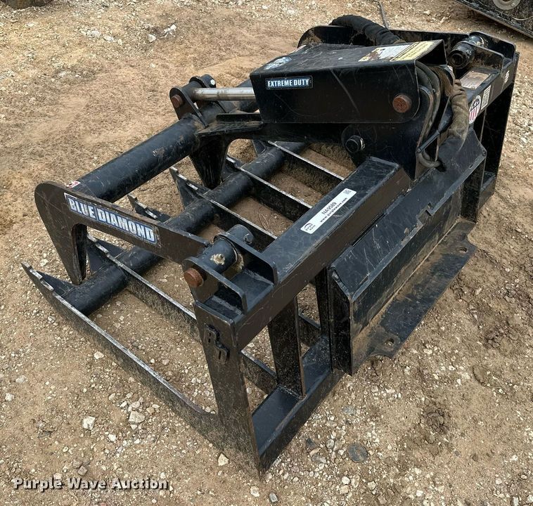 image for item NA9589 Blue Diamond 106033-25  compact utility loader grapple bucket