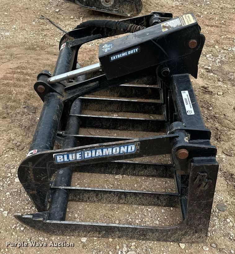 image for item NA9589 Blue Diamond 106033-25  compact utility loader grapple bucket