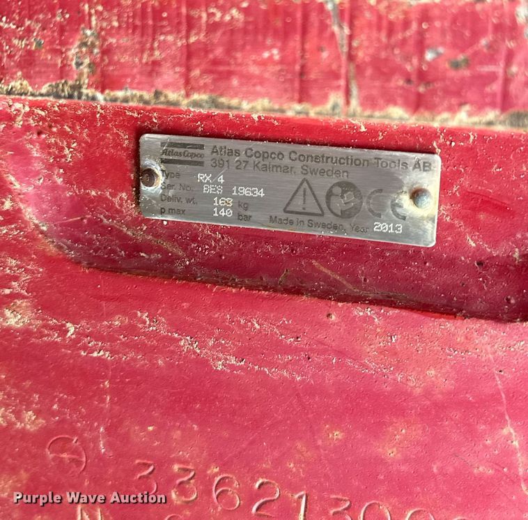 image for item NA9604 2013 Atlas Copco RX4  skid steer breaker