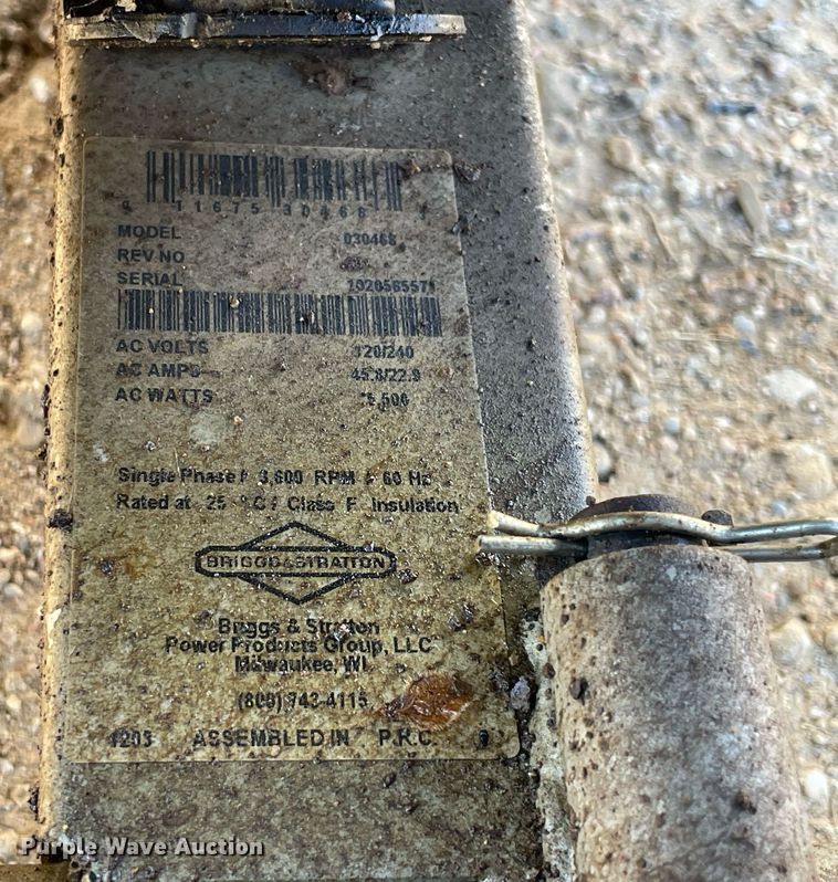 image for item NA9640 Briggs & Stratton 030468  generator