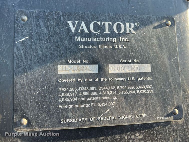 image for item NI9028 2009 International WorkStar 7600  vacuum truck