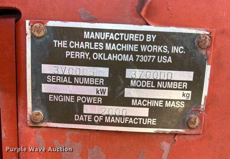 image for item NI9030 2000 Ditch Witch 3700DD  rock saw