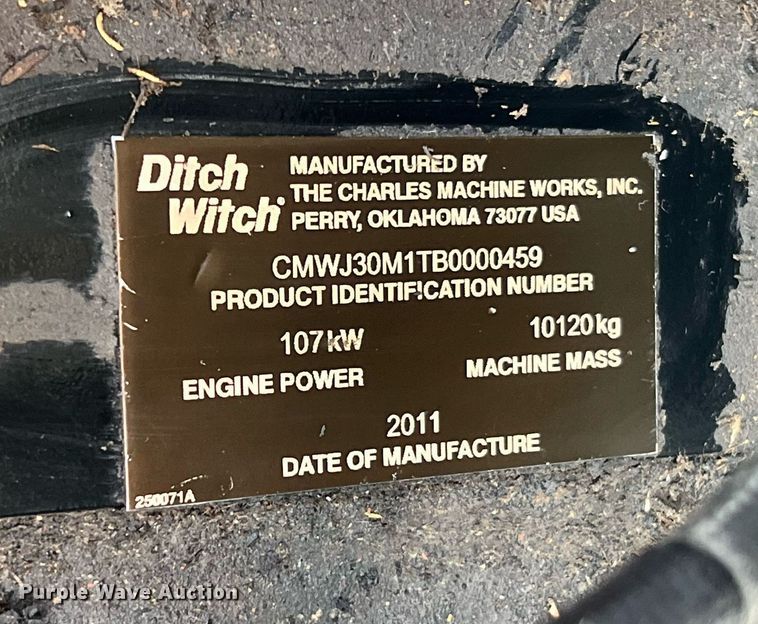 image for item NI9031 2011 Ditch Witch JT3020 Mach1  directional boring unit