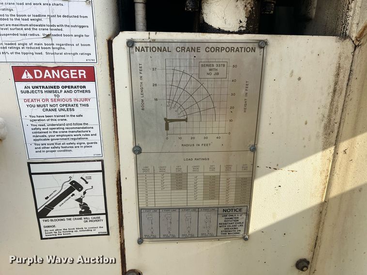 image for item NI9057 1990 Ford F800  crane truck