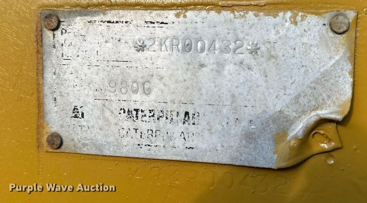 image for item NP9669 1996 Caterpillar 980G  wheel loader