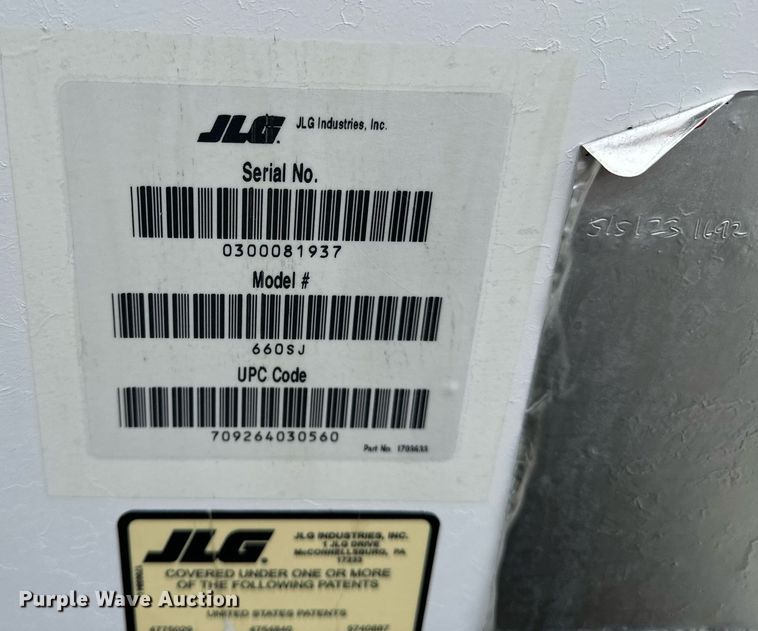 image for item NQ9414 2005 JLG 660SJ  boom lift