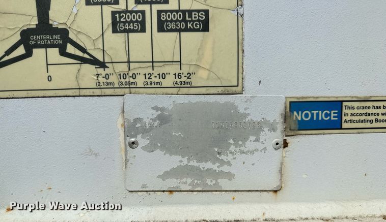 image for item NQ9418 2007 Sterling Acterra  crane truck