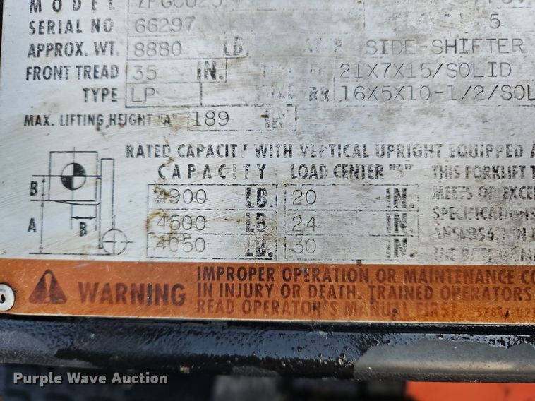 image for item NQ9932 Toyota 7FGCU25  forklift