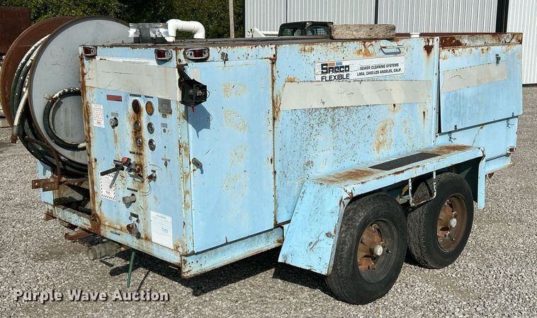 image for item NQ9935 1993 Sreco Flexible HV2060TR/L  sewer jetter trailer