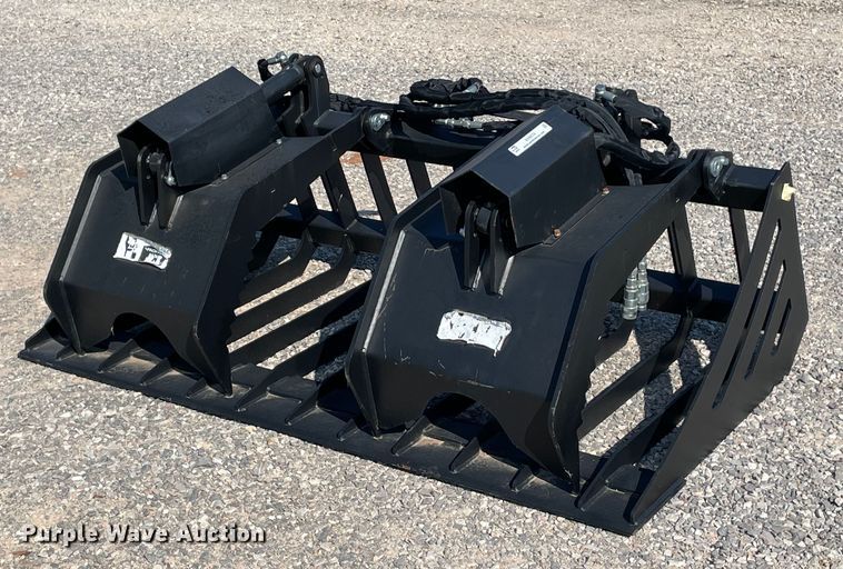 image for item NY9974 72" W skid steer grapple bucket