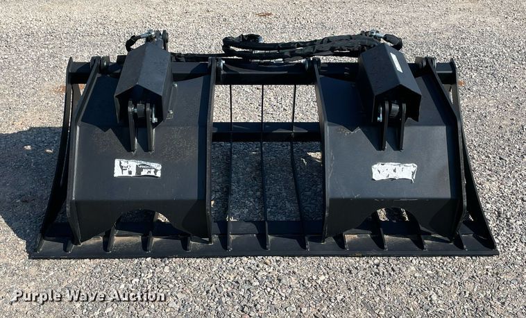 image for item NY9974 72" W skid steer grapple bucket