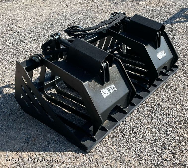 image for item NY9974 72" W skid steer grapple bucket