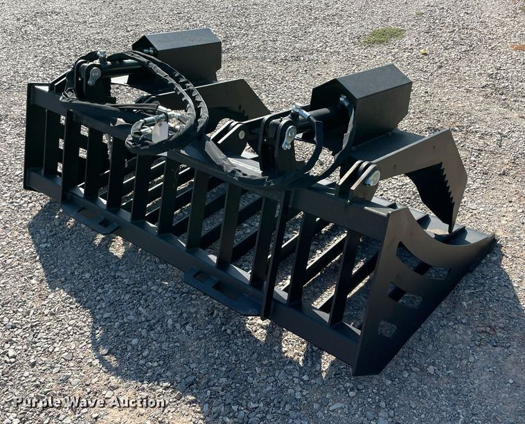 image for item NY9974 72" W skid steer grapple bucket
