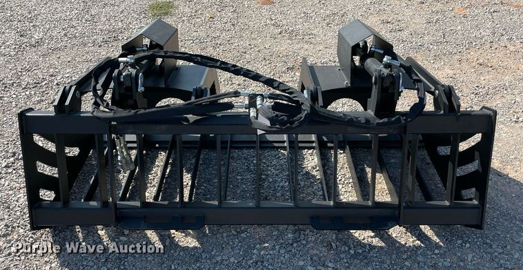 image for item NY9974 72" W skid steer grapple bucket