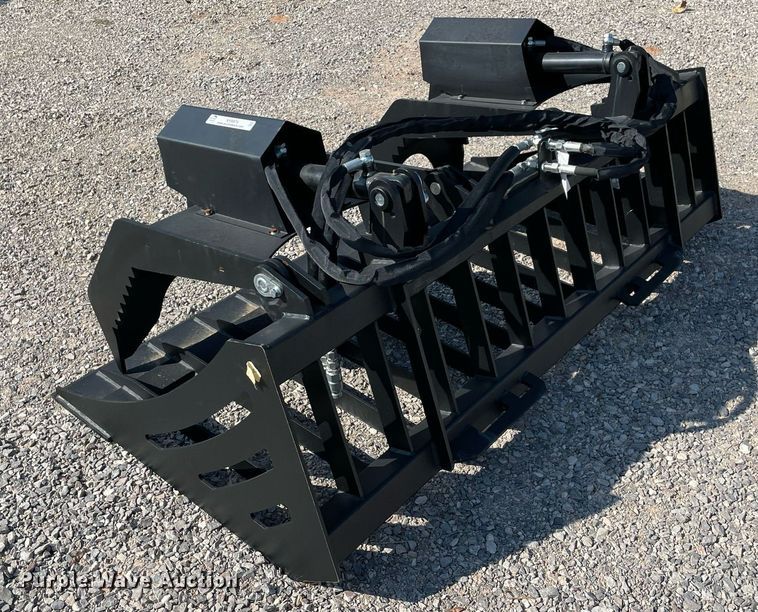 image for item NY9974 72" W skid steer grapple bucket