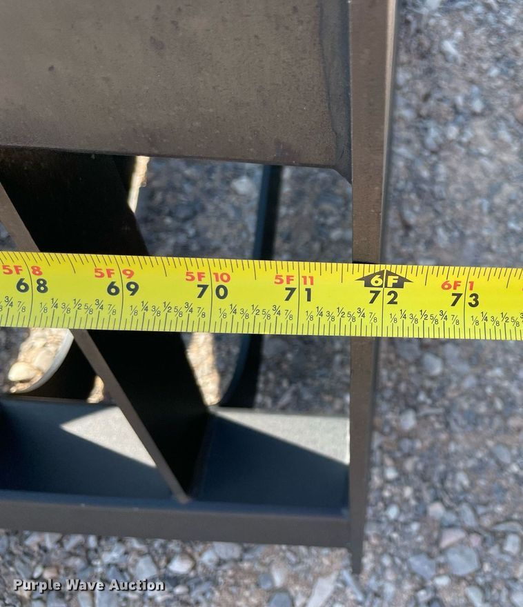 image for item NY9974 72" W skid steer grapple bucket