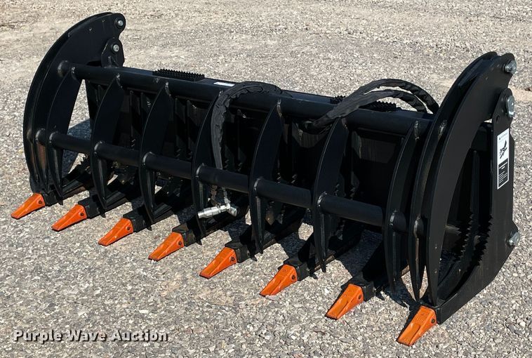 image for item NY9976 78" W skid steer grapple bucket
